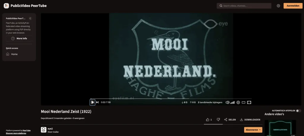 Screenshot PublicVideo Eye Filmmuseum